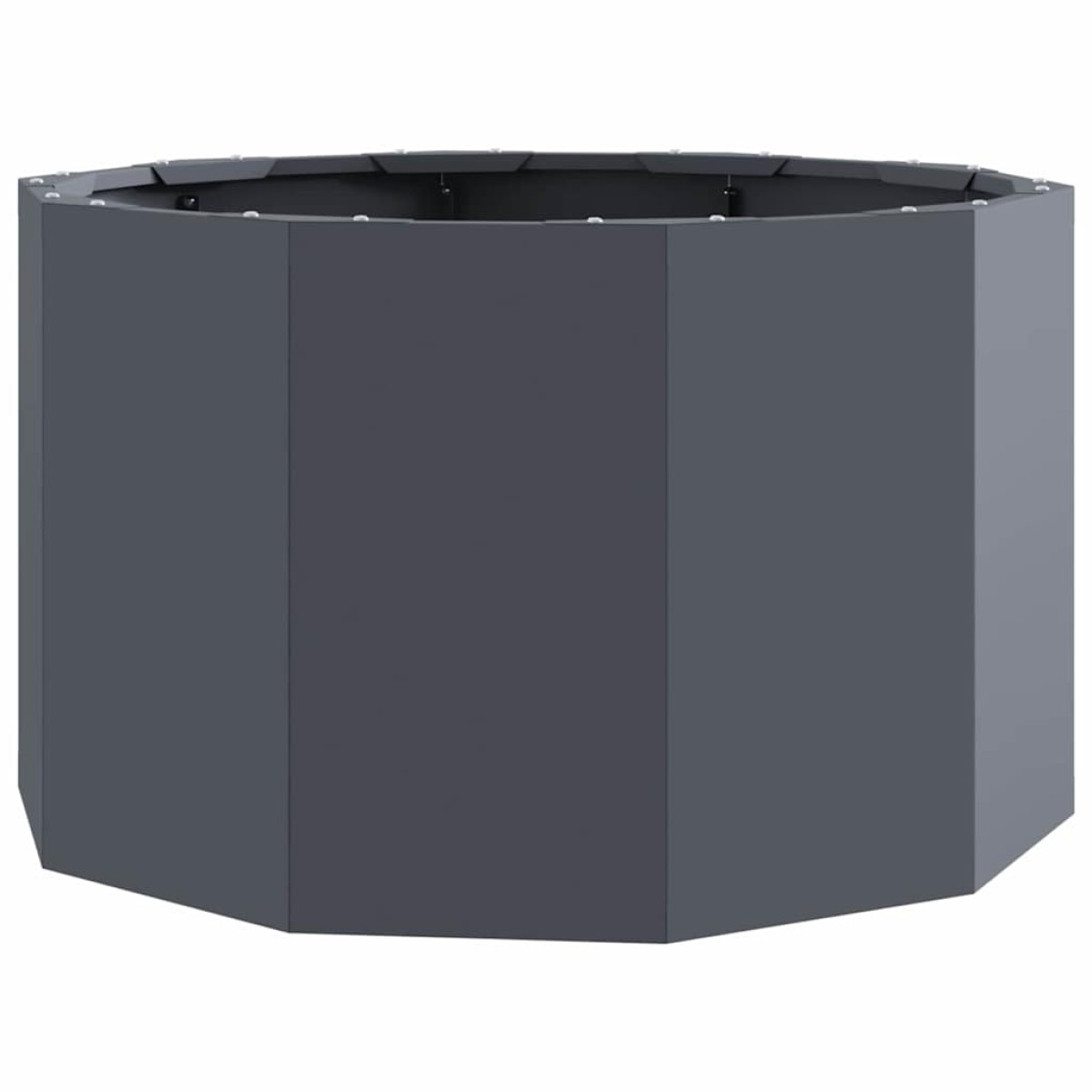 vidaXL Γλάστρα Ανθρακί 60 x 60 x 35 cm Ατσάλι