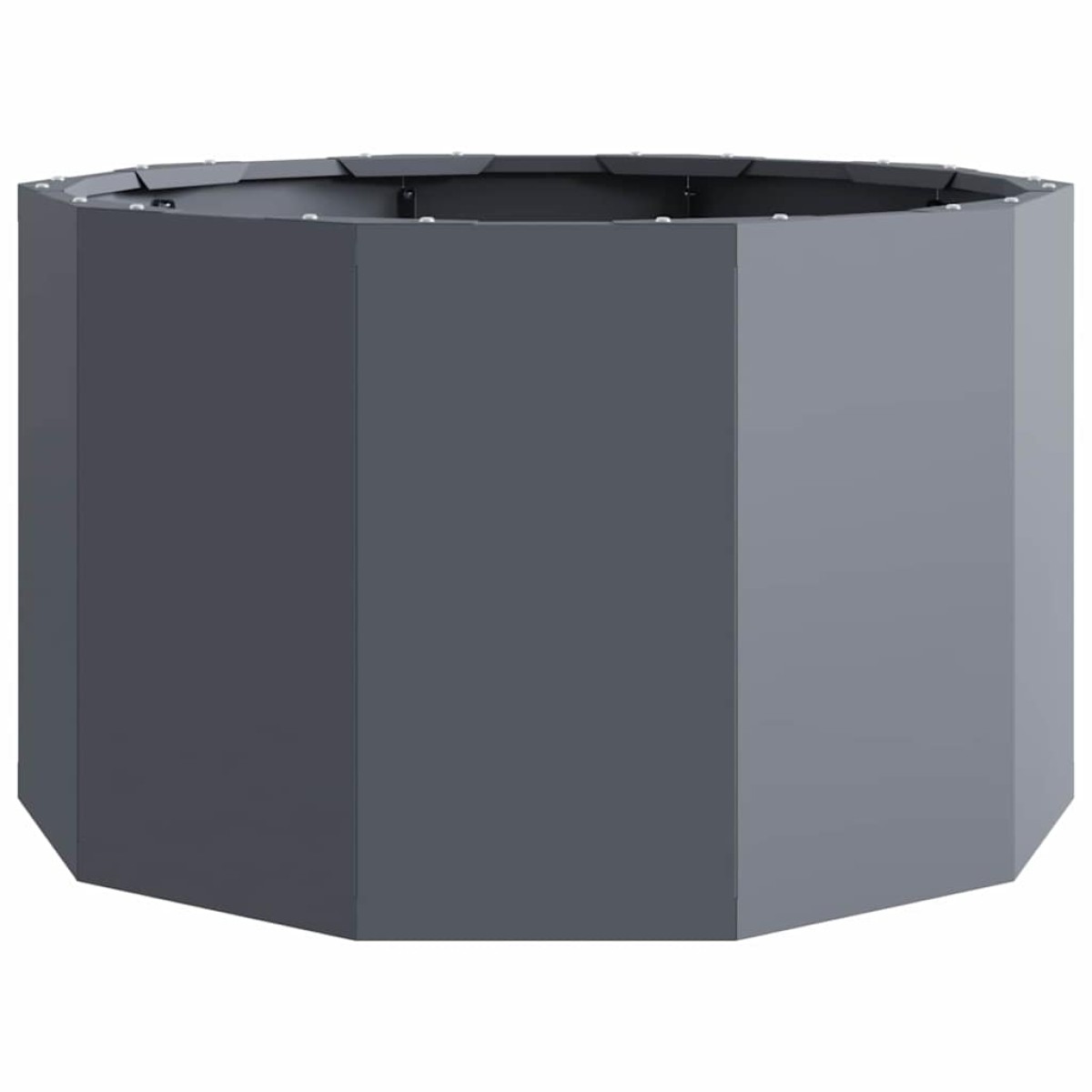vidaXL Γλάστρα Ανθρακί 60 x 60 x 35 cm Ατσάλι