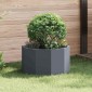 vidaXL Γλάστρα Ανθρακί 60 x 60 x 35 cm Ατσάλι