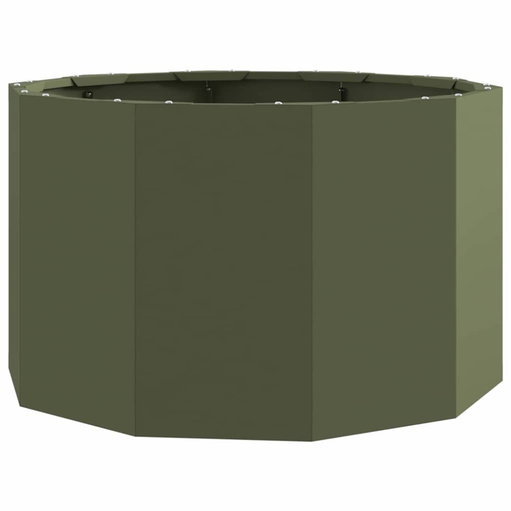 vidaXL Γλάστρα Ελιά Πράσινη 60 x 60 x 35 cm Ατσάλι