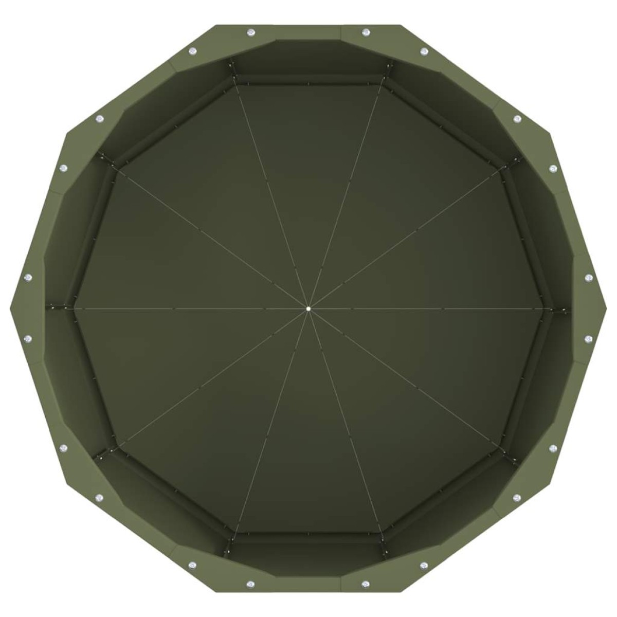 vidaXL Γλάστρα Ελιά Πράσινη 60 x 60 x 35 cm Ατσάλι