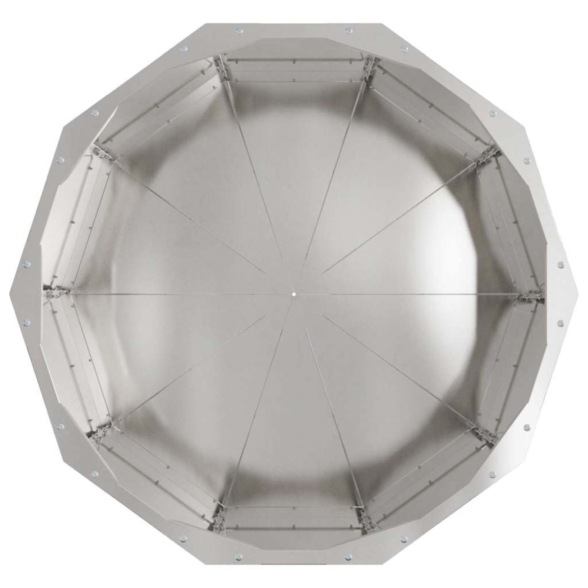 vidaXL Γλάστρα Ασημί 60 x 60 x 35 cm Ανοξείδωτο ατσάλι