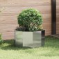 vidaXL Γλάστρα Ασημί 60 x 60 x 35 cm Ανοξείδωτο ατσάλι