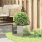 vidaXL Γλάστρα Ασημί 60 x 60 x 35 cm Επικαλυμμένος Χάλυβας