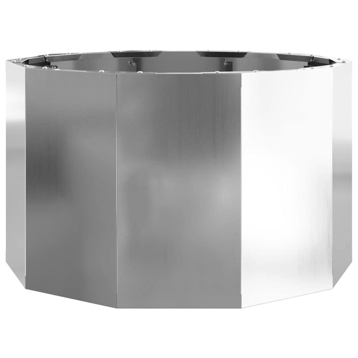 vidaXL Γλάστρα Ασημί 60 x 60 x 35 cm Επικαλυμμένος Χάλυβας