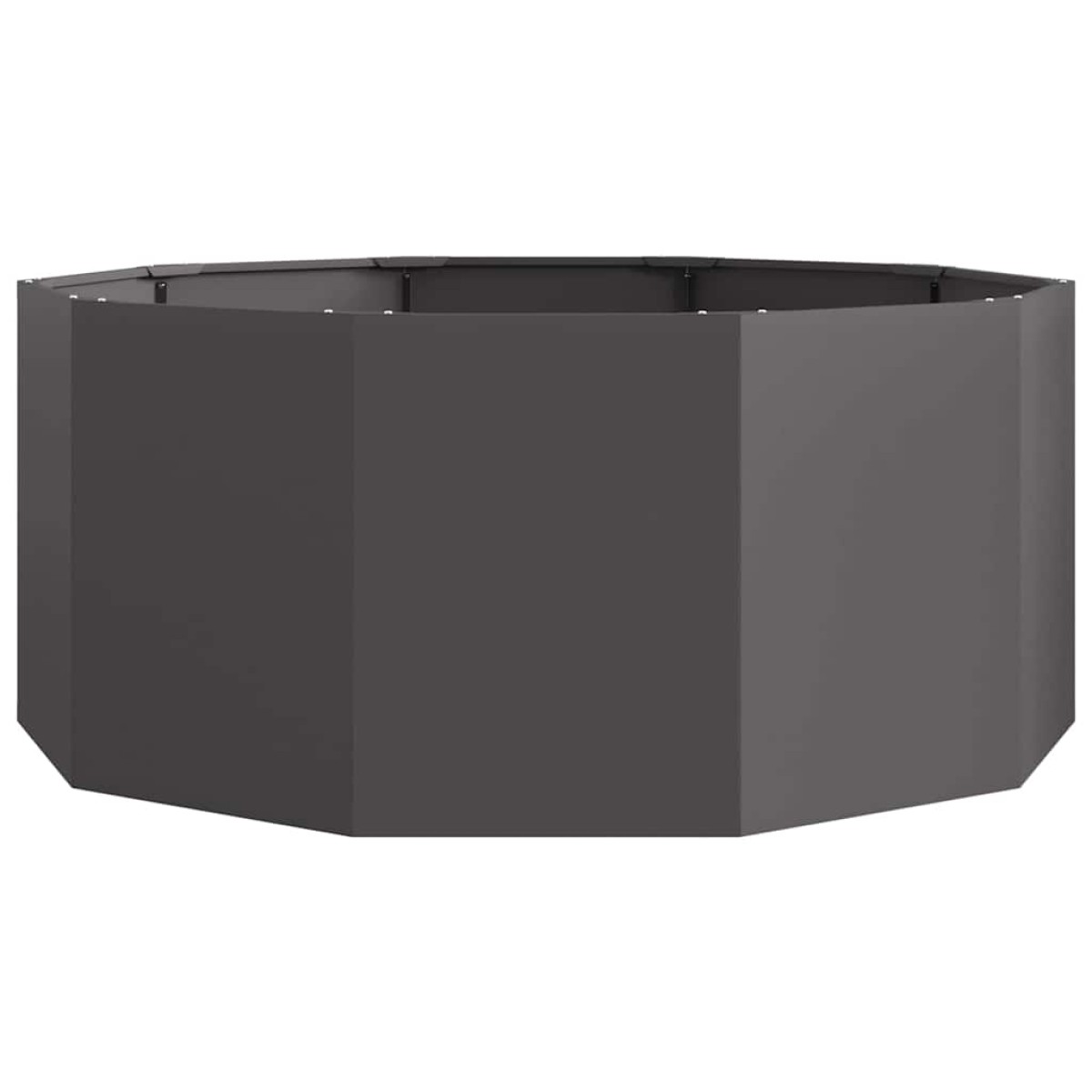 vidaXL Γλάστρα Μαύρο 120 x 120 x 50 εκ Ατσάλι
