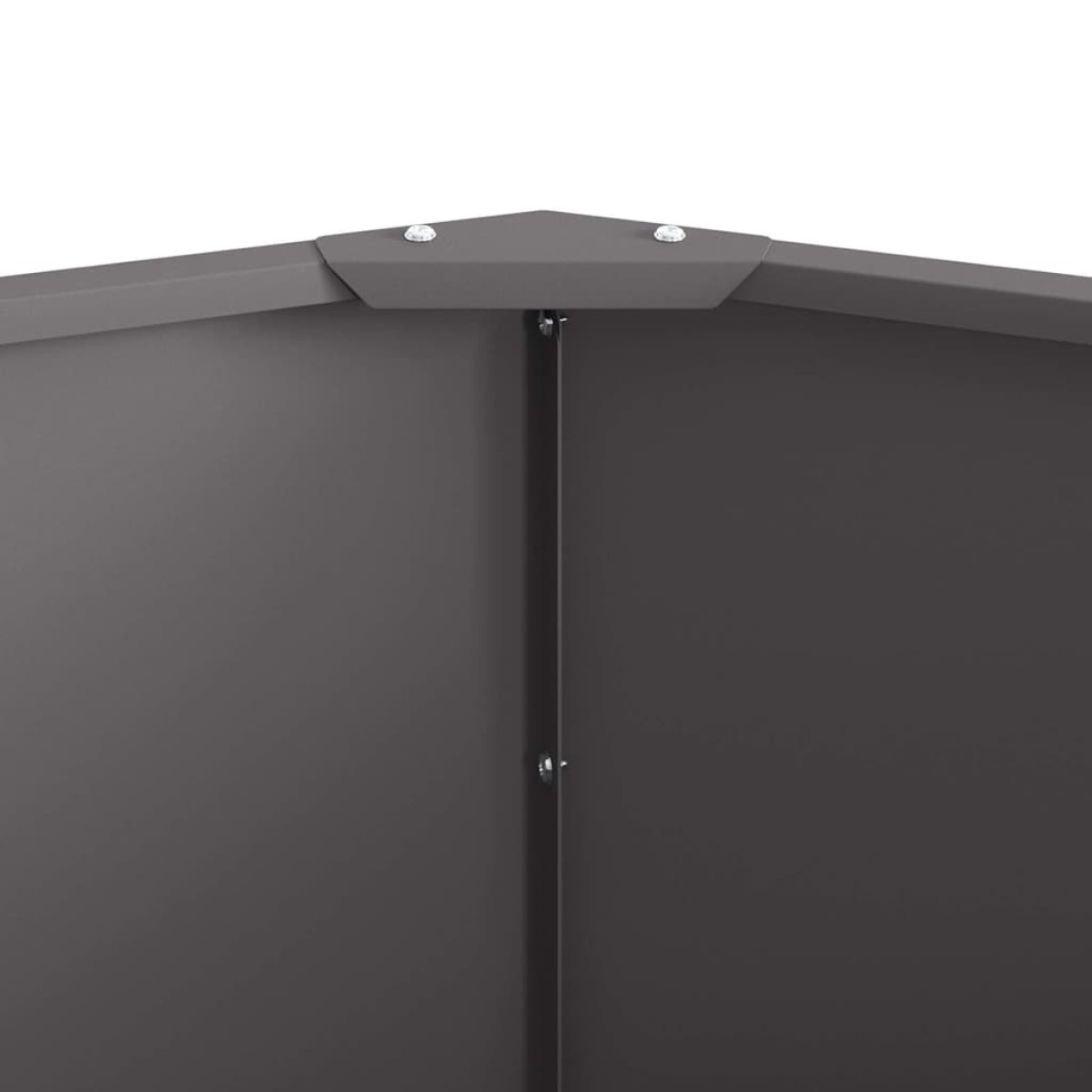 vidaXL Γλάστρα Μαύρο 120 x 120 x 50 εκ Ατσάλι