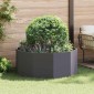 vidaXL Γλάστρα Μαύρο 120 x 120 x 50 εκ Ατσάλι