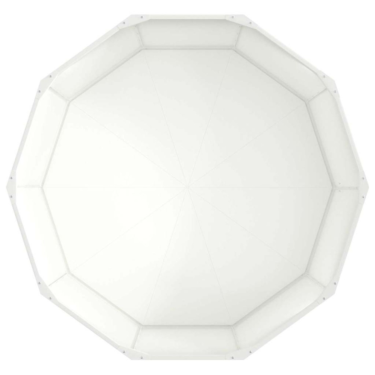 vidaXL Γλάστρα Λευκό 120 x 120 x 50 εκ Ατσάλι