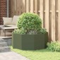vidaXL Γλάστρα Ελιά Πράσινη 120 x 120 x 50 εκ Ατσάλι