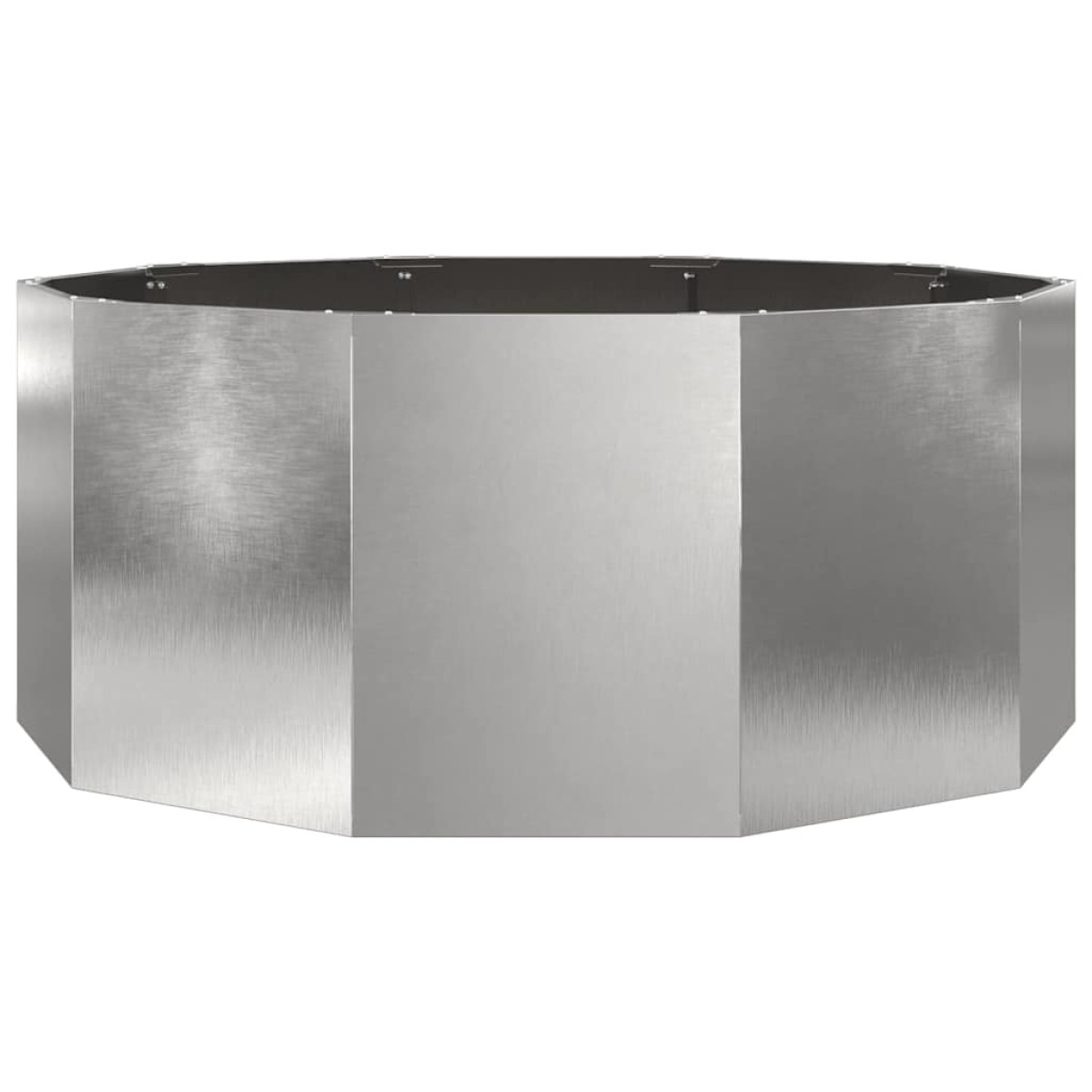 vidaXL Γλάστρα Ασημί 120 x 120 x 50 εκ Ανοξείδωτο ατσάλι