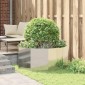 vidaXL Γλάστρα Ασημί 120 x 120 x 50 εκ Επικαλυμμένος Χάλυβας