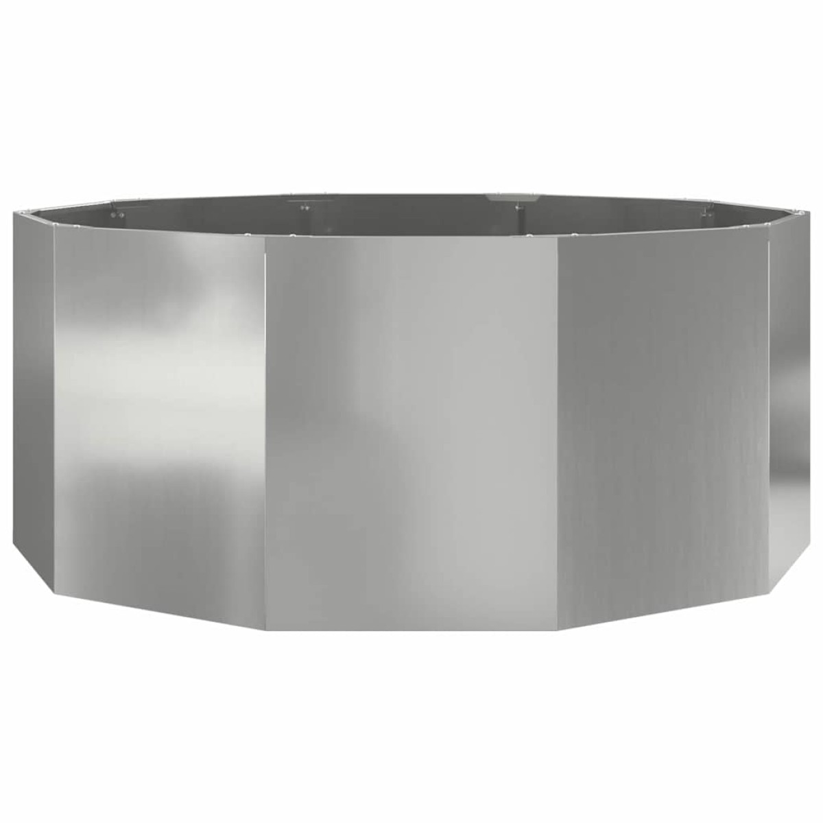 vidaXL Γλάστρα Ασημί 120 x 120 x 50 εκ Επικαλυμμένος Χάλυβας