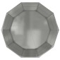 vidaXL Γλάστρα Ασημί 120 x 120 x 50 εκ Επικαλυμμένος Χάλυβας