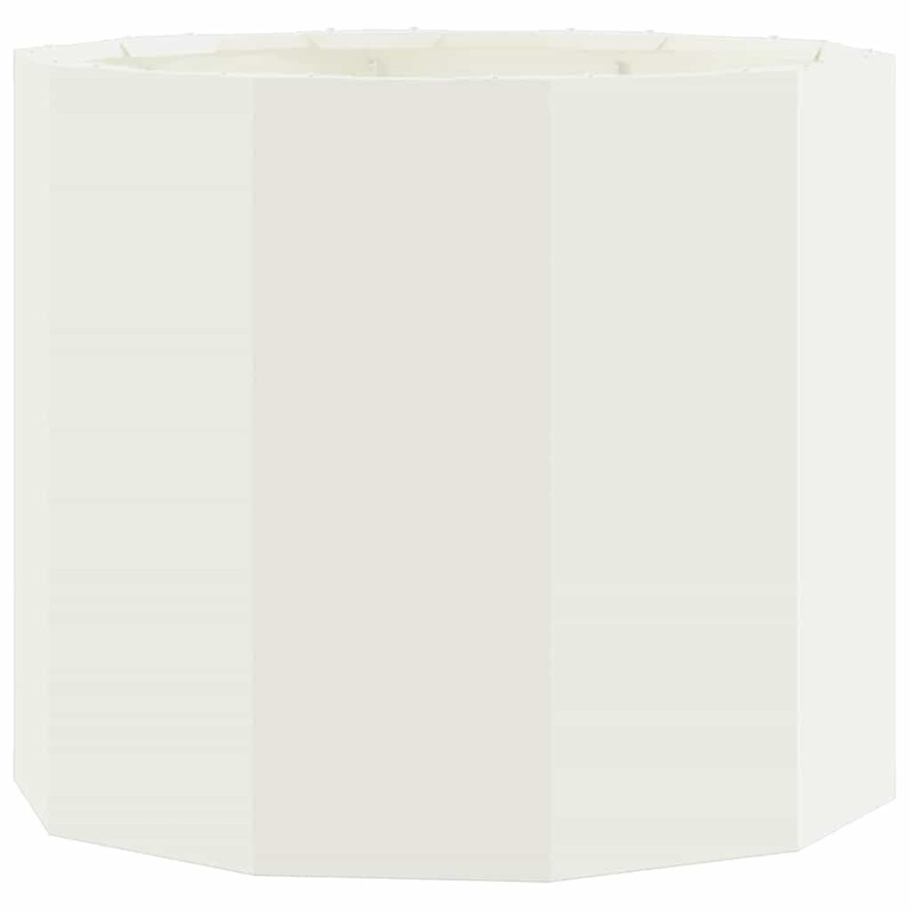 vidaXL Γλάστρα Λευκό 60 x 60 x 50 εκ Ατσάλι