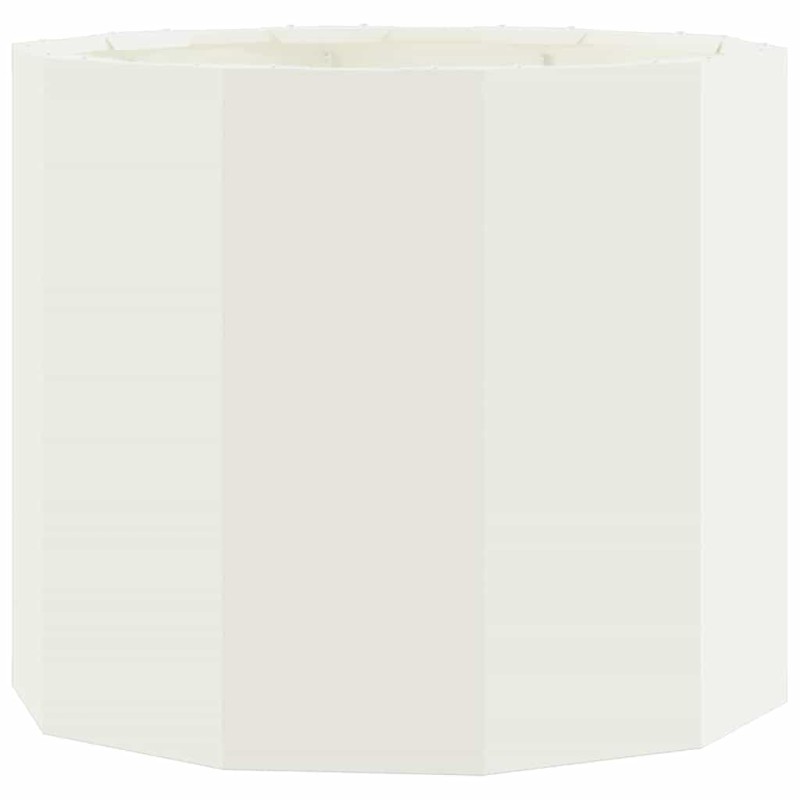 vidaXL Γλάστρα Λευκό 60 x 60 x 50 εκ Ατσάλι