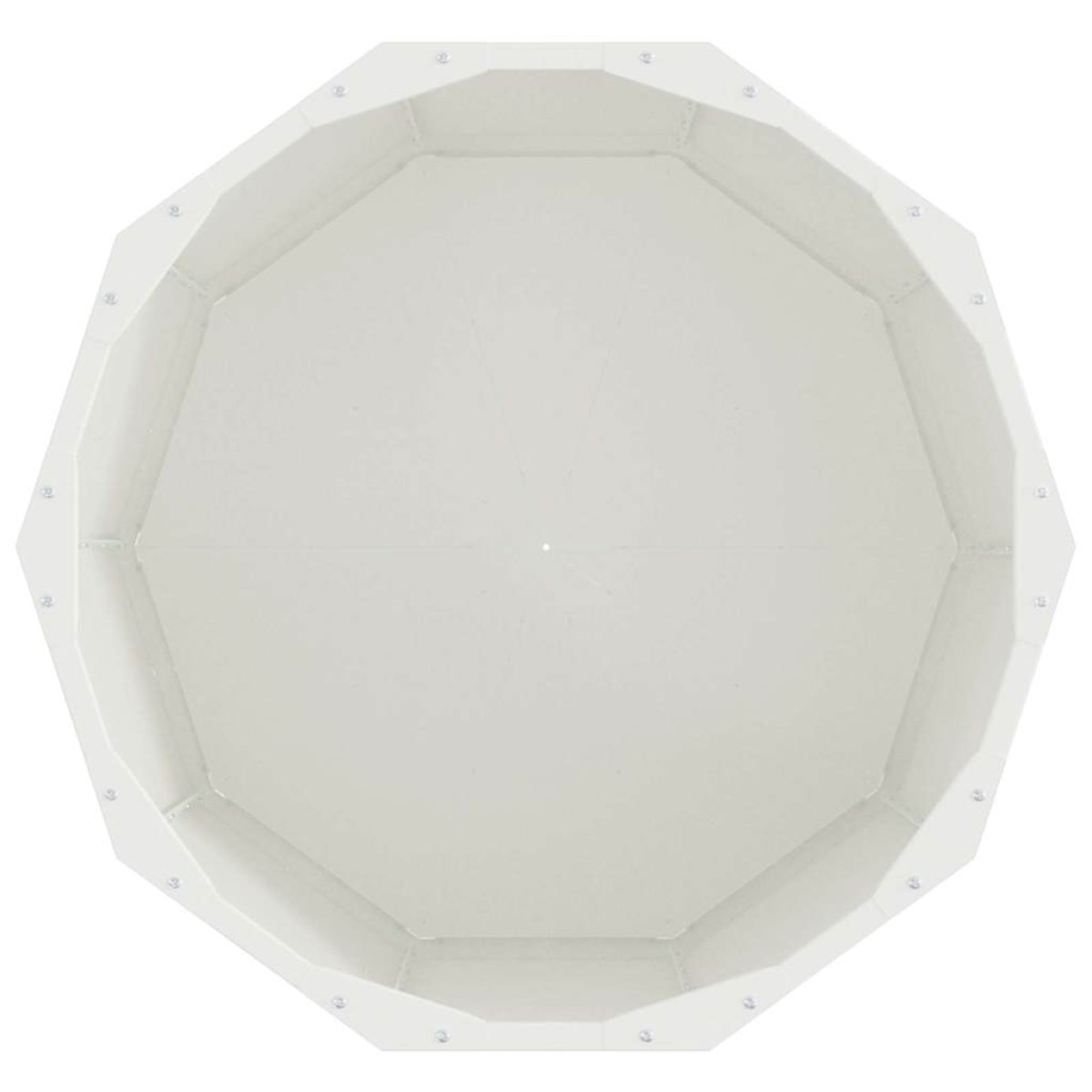 vidaXL Γλάστρα Λευκό 60 x 60 x 50 εκ Ατσάλι