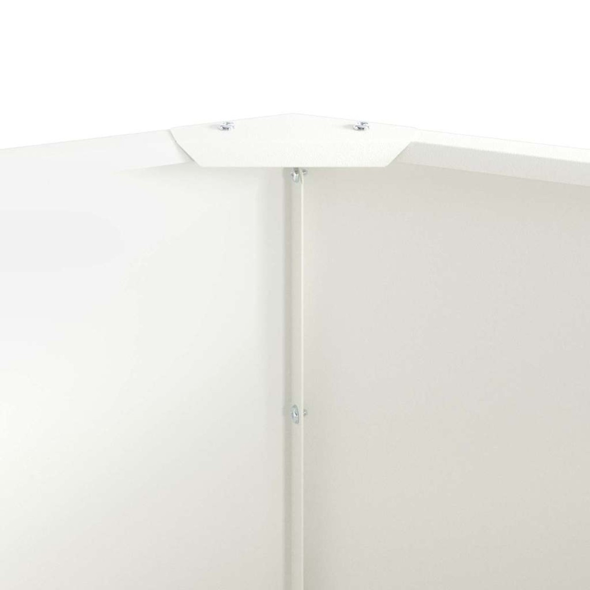 vidaXL Γλάστρα Λευκό 60 x 60 x 50 εκ Ατσάλι