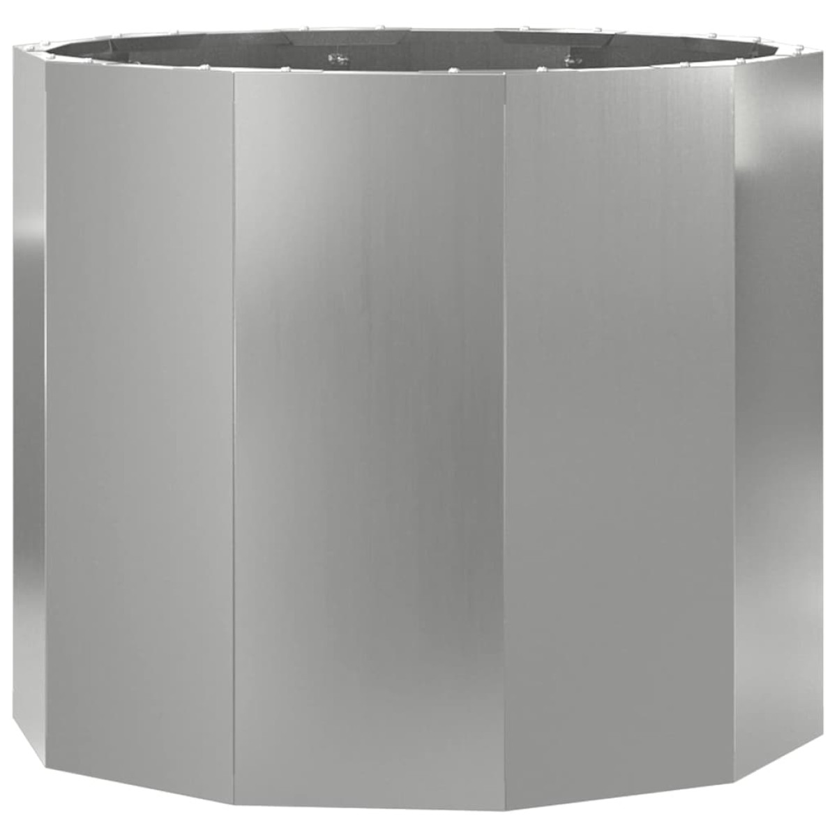 vidaXL Γλάστρα Ασημί 60 x 60 x 50 εκ Επικαλυμμένος Χάλυβας