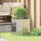 vidaXL Γλάστρα Ασημί 60 x 60 x 50 εκ Επικαλυμμένος Χάλυβας