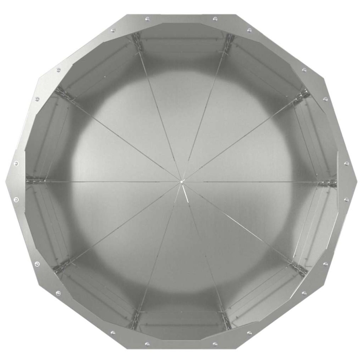 vidaXL Γλάστρα Ασημί 60 x 60 x 50 εκ Επικαλυμμένος Χάλυβας
