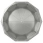 vidaXL Γλάστρα Ασημί 60 x 60 x 50 εκ Επικαλυμμένος Χάλυβας