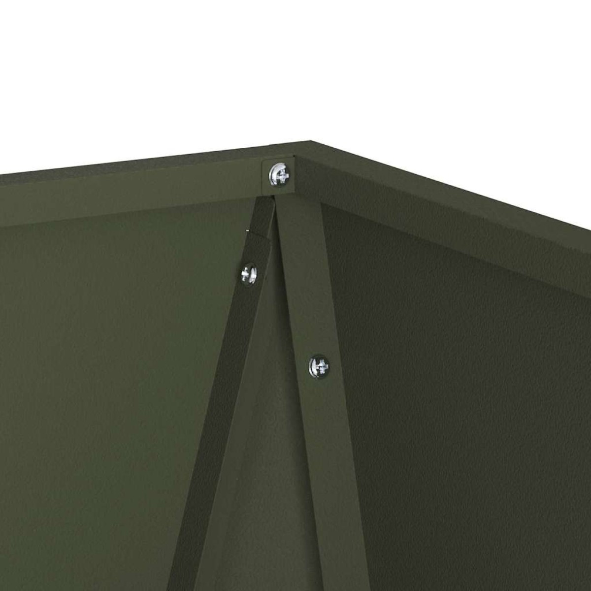 vidaXL Γλάστρα Ελιά Πράσινη 30 x 30 x 75 εκ Ατσάλι