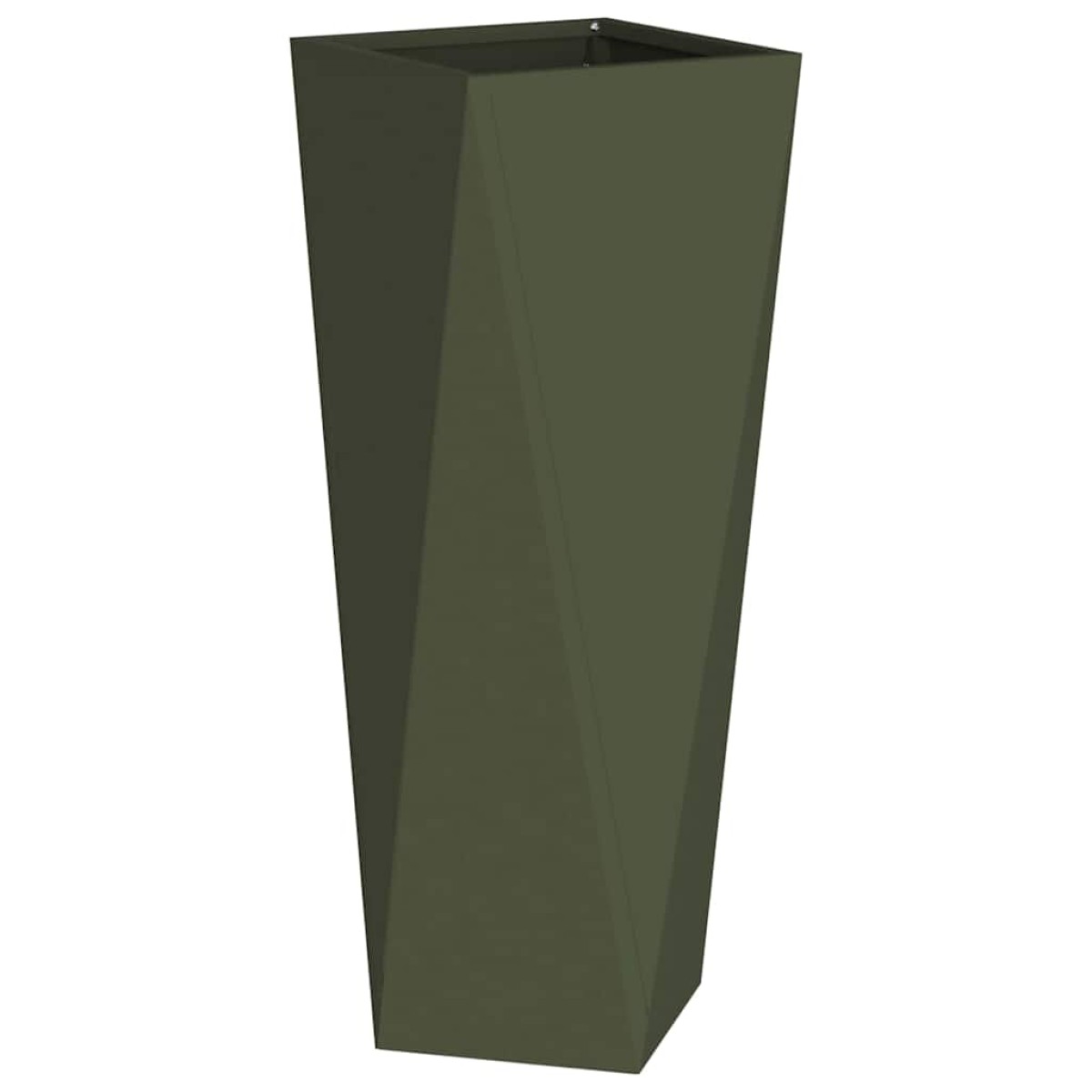 vidaXL Γλάστρα 2 τμχ. Ελιά Πράσινη 30 x 30 x 75 εκ Ατσάλι