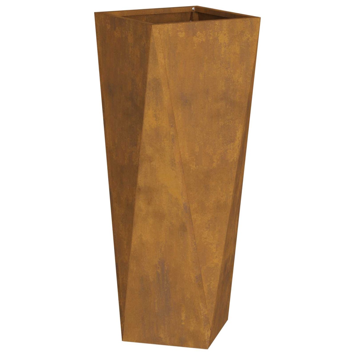 vidaXL Γλάστρα 2 τμχ. Σκ rusty 30 x 30 x 75 εκ