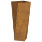 vidaXL Γλάστρα 2 τμχ. Σκ rusty 30 x 30 x 75 εκ