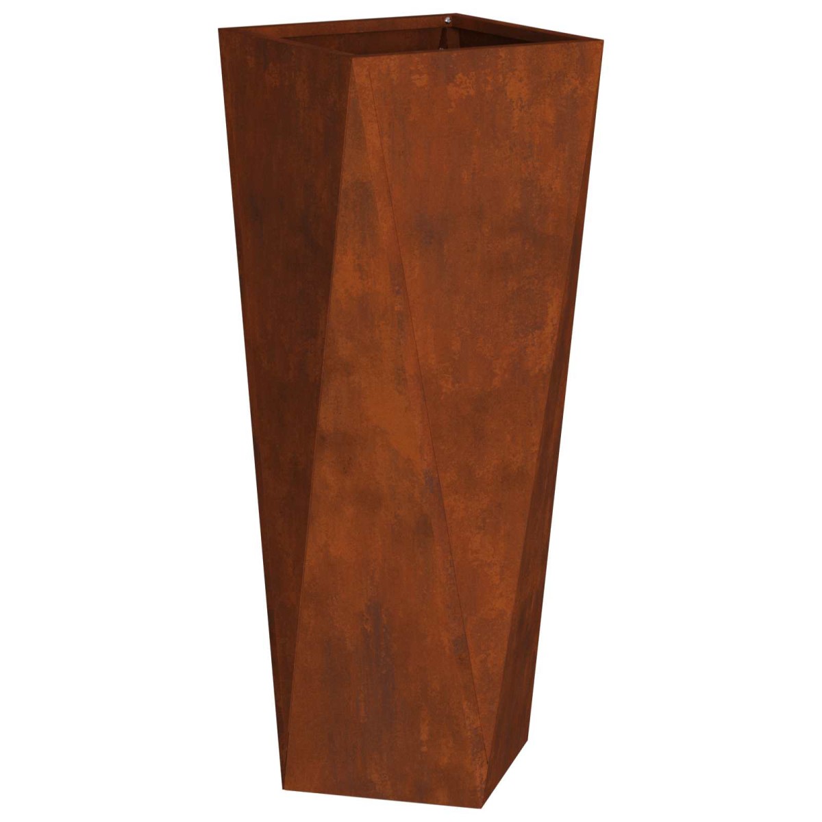 vidaXL Γλάστρα 2 τμχ. Σκ rusty 30 x 30 x 75 εκ