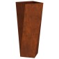 vidaXL Γλάστρα 2 τμχ. Σκ rusty 30 x 30 x 75 εκ