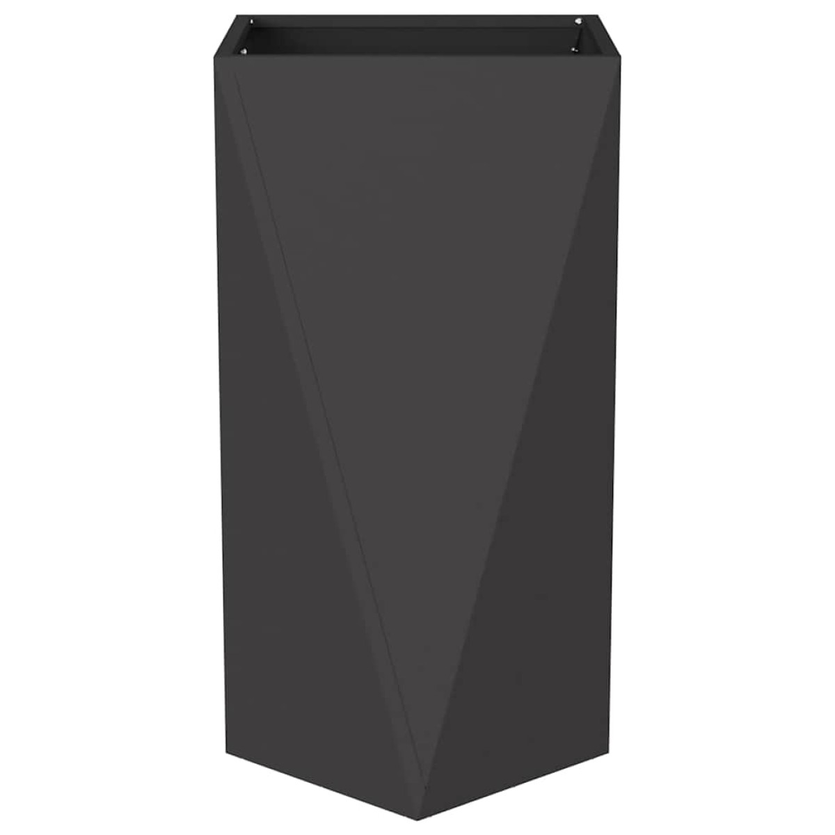 vidaXL Γλάστρα Μαύρο 40 x 40 x 75 cm Ατσάλι