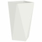vidaXL Γλάστρα Λευκό 40 x 40 x 75 cm Ατσάλι