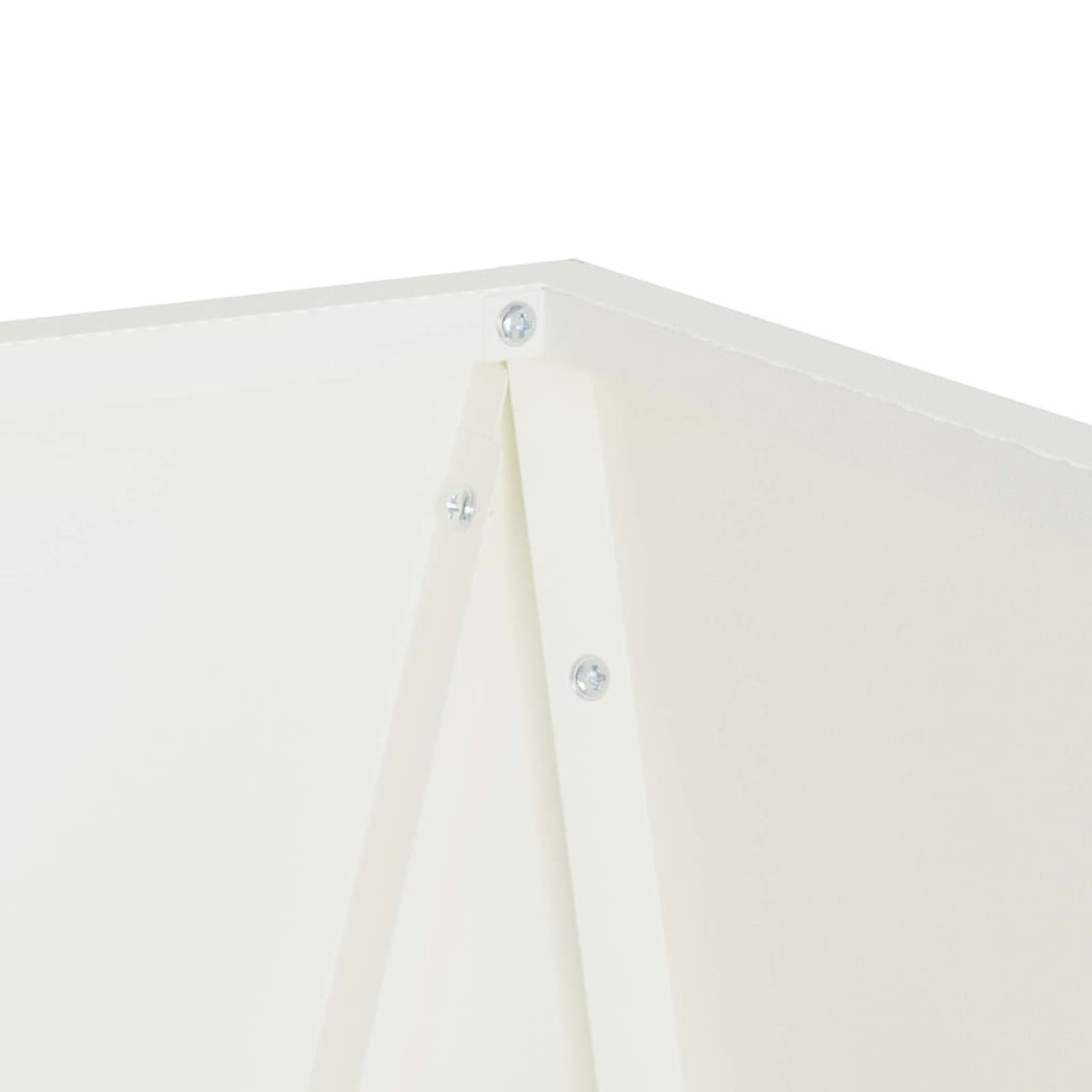 vidaXL Γλάστρα Λευκό 40 x 40 x 75 cm Ατσάλι