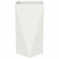 vidaXL Γλάστρα 2 τμχ. Λευκό 40 x 40 x 75 cm Ατσάλι