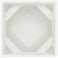vidaXL Γλάστρα 2 τμχ. Λευκό 40 x 40 x 75 cm Ατσάλι