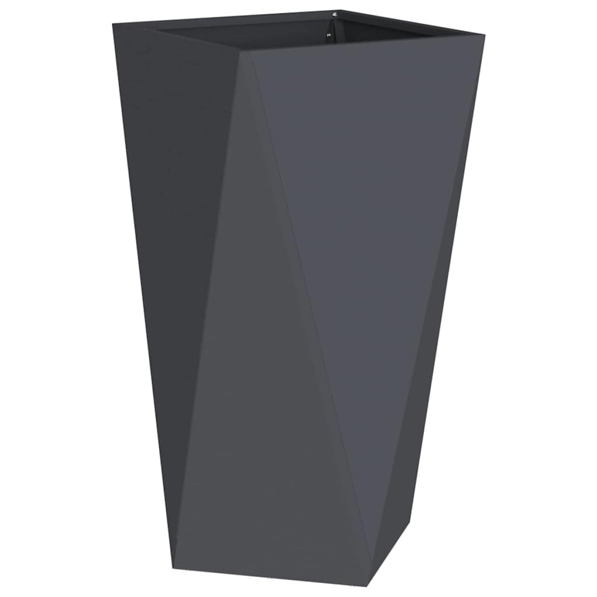 vidaXL Γλάστρα 2 τμχ. Ανθρακί 40 x 40 x 75 cm Ατσάλι