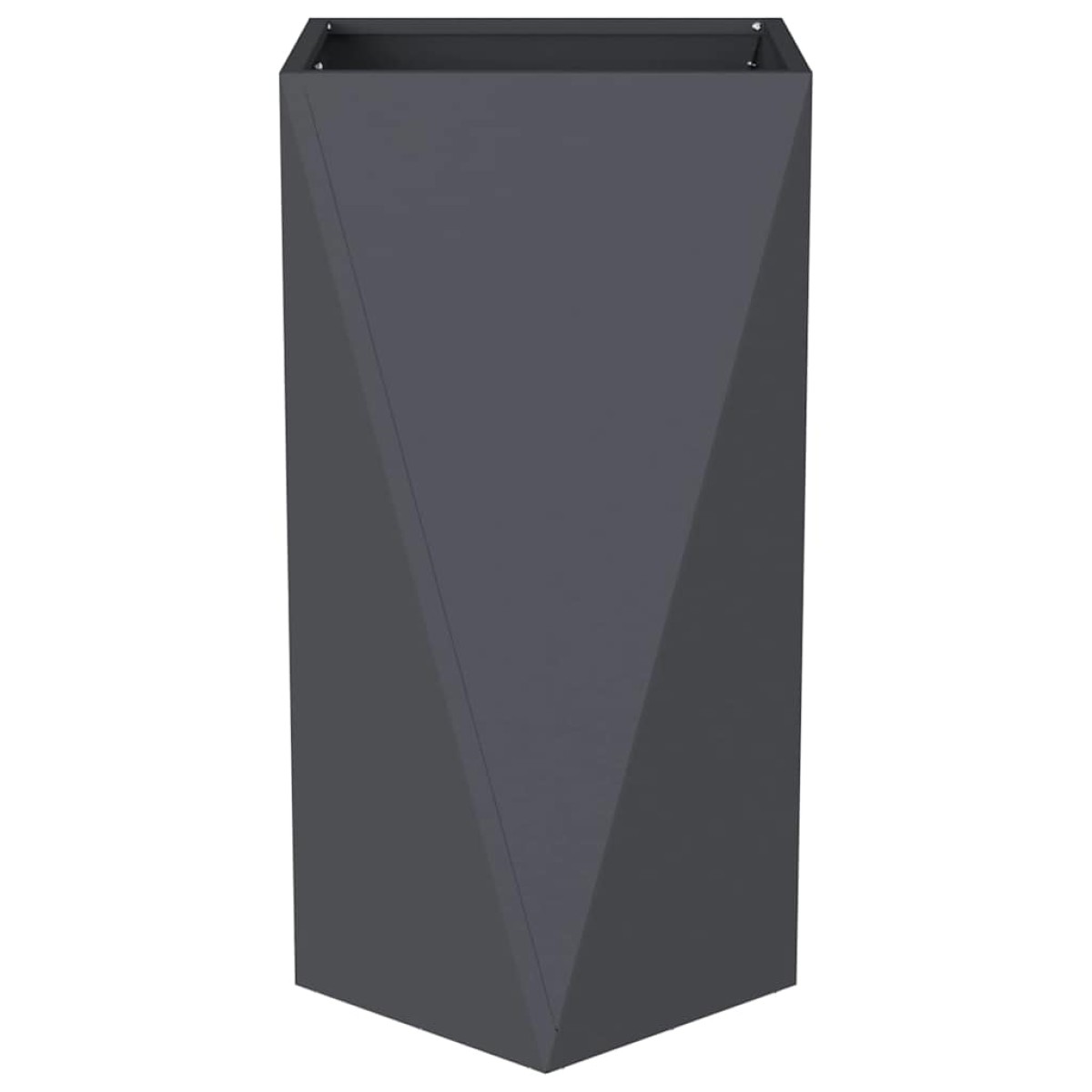 vidaXL Γλάστρα 2 τμχ. Ανθρακί 40 x 40 x 75 cm Ατσάλι