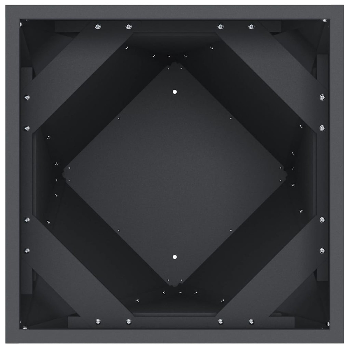 vidaXL Γλάστρα 2 τμχ. Ανθρακί 40 x 40 x 75 cm Ατσάλι