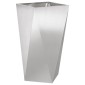 vidaXL Γλάστρα Ασημί 40 x 40 x 75 cm Ανοξείδωτο ατσάλι