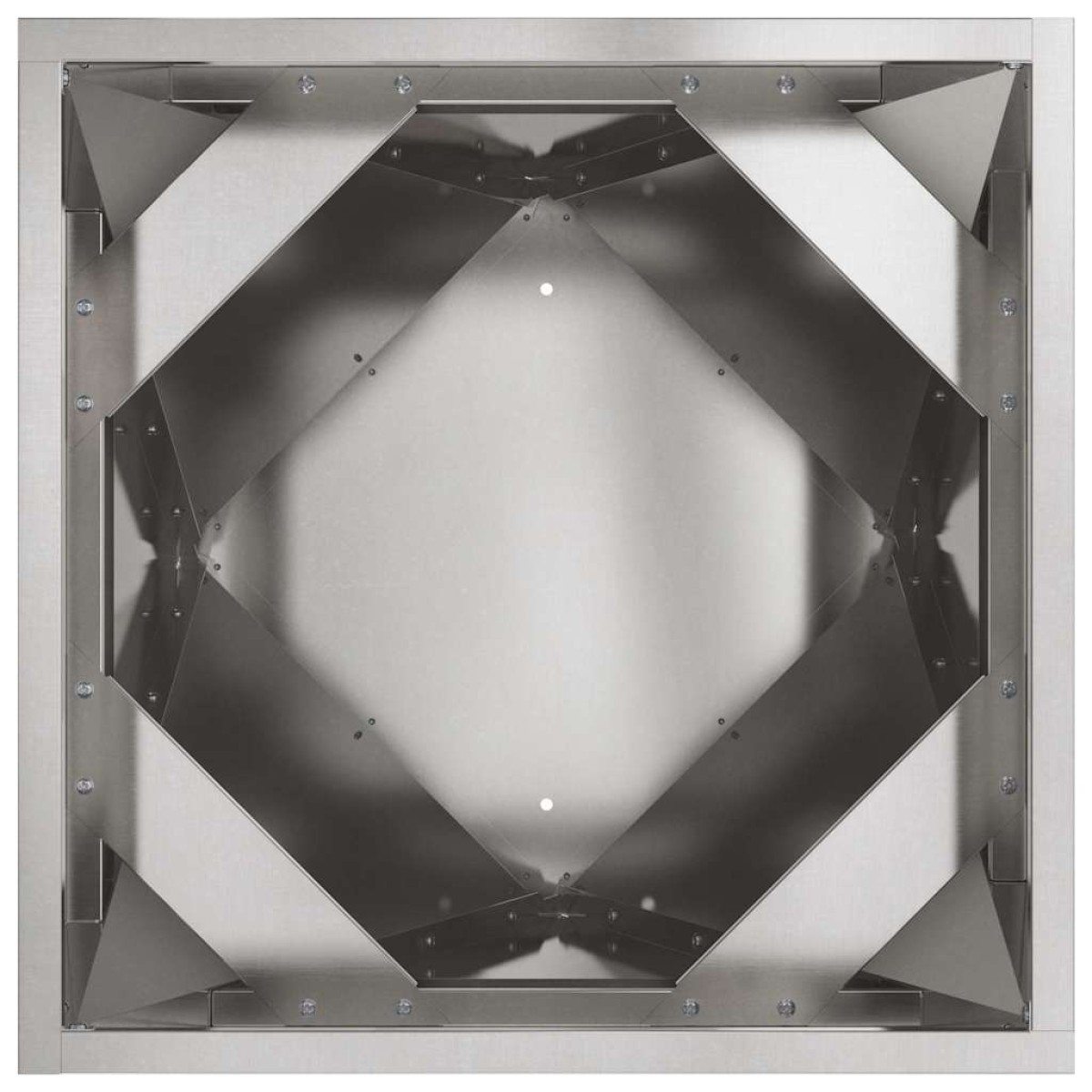 vidaXL Γλάστρα Ασημί 40 x 40 x 75 cm Ανοξείδωτο ατσάλι