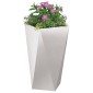 vidaXL Γλάστρα 2 τμχ. Ασημί 40 x 40 x 75 cm Ανοξείδωτο ατσάλι