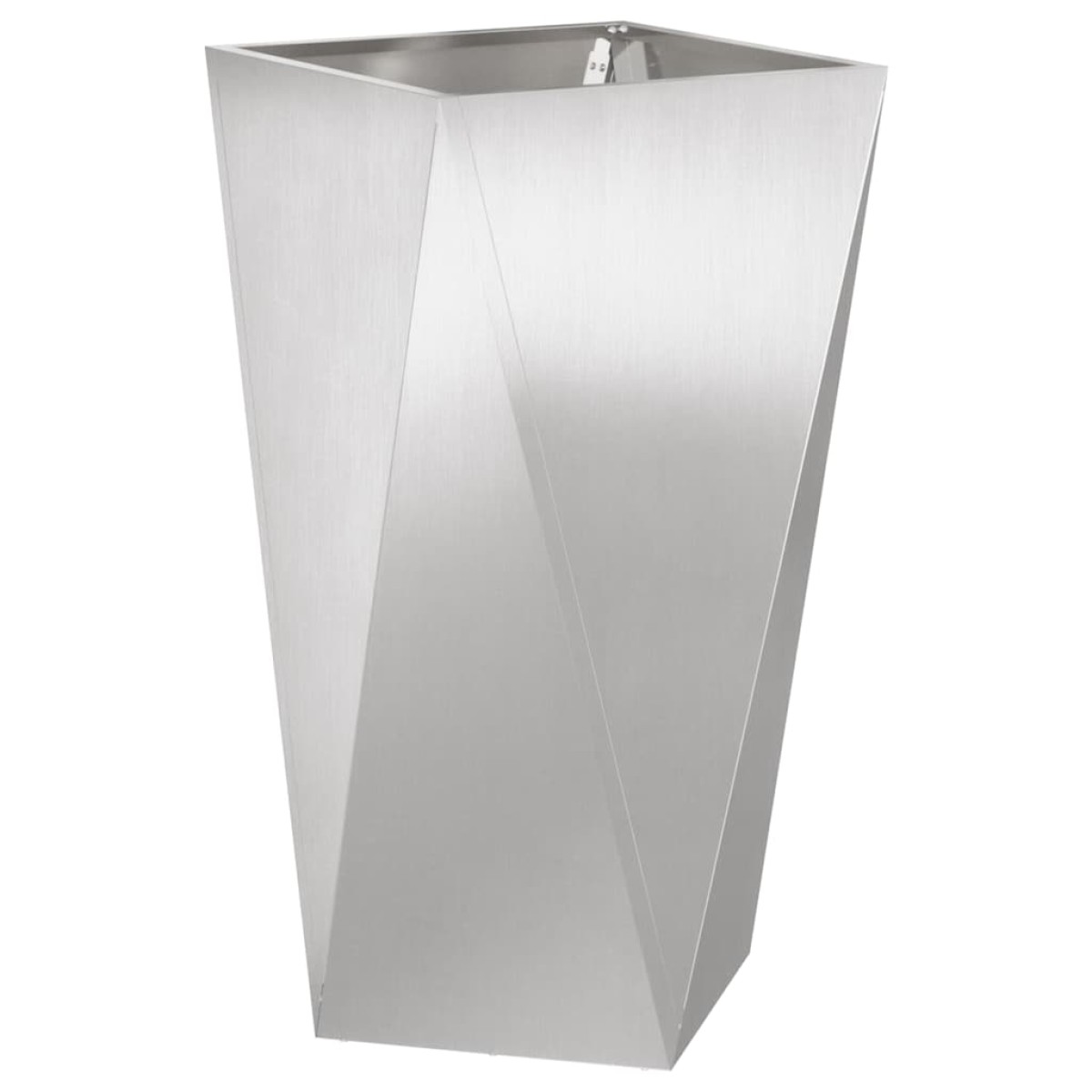 vidaXL Γλάστρα 2 τμχ. Ασημί 40 x 40 x 75 cm Ανοξείδωτο ατσάλι