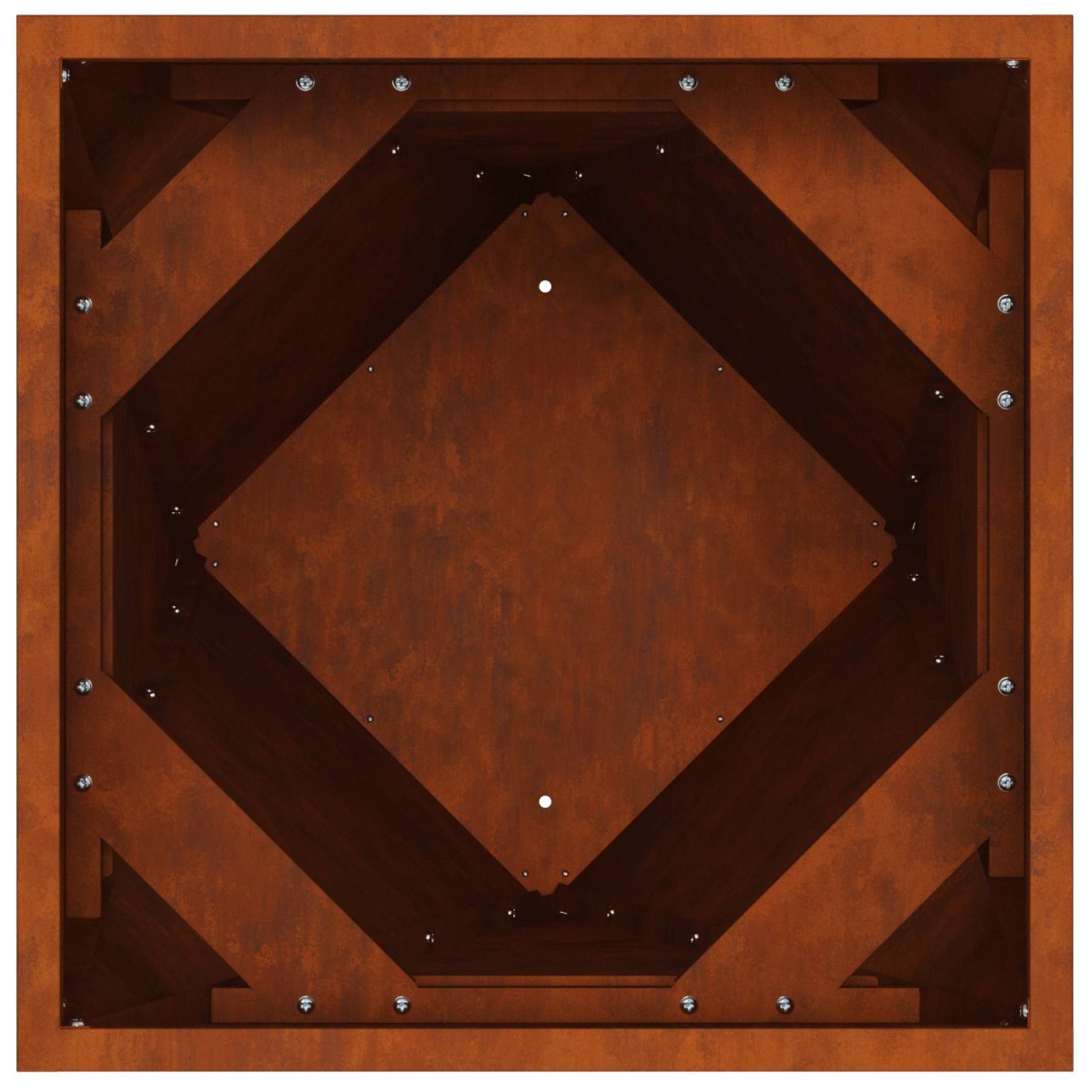 vidaXL Γλάστρα Σκ rusty 40 x 40 x 75 cm Ατσάλι Σκληρυθέν στον Αέρα