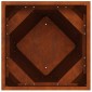 vidaXL Γλάστρα Σκ rusty 40 x 40 x 75 cm Ατσάλι Σκληρυθέν στον Αέρα