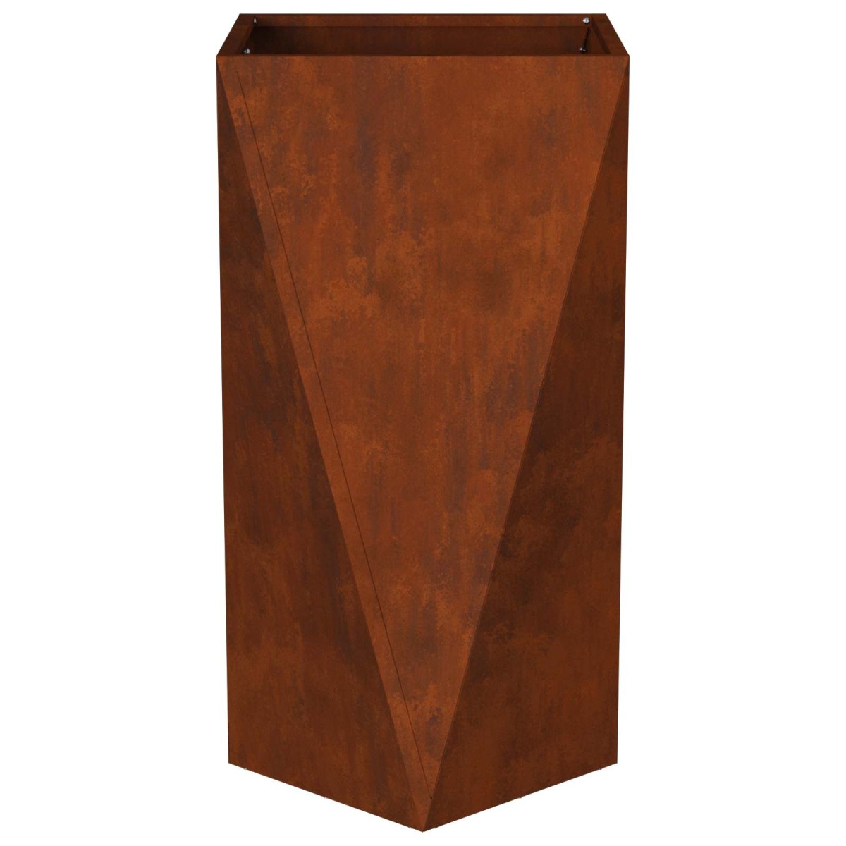 vidaXL Γλάστρα 2 τμχ. Σκ rusty 40 x 40 x 75 cm