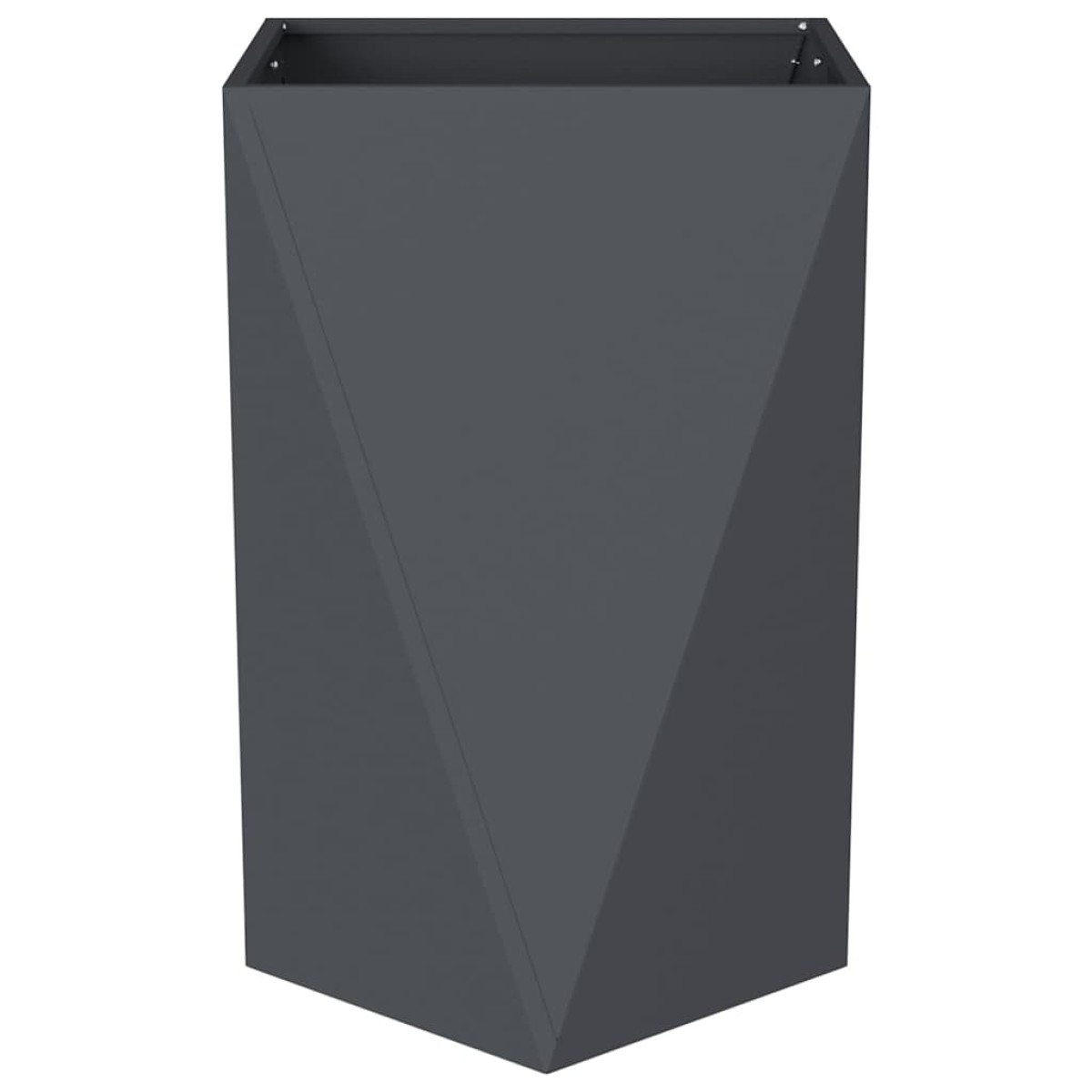 vidaXL Γλάστρα Ανθρακί 50 x 50 x 75 cm Ατσάλι