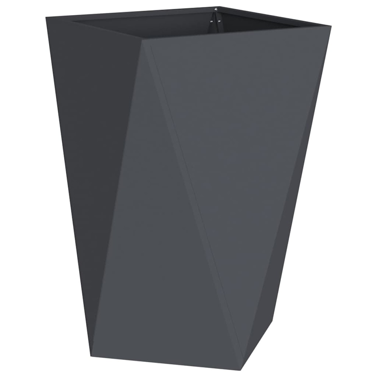 vidaXL Γλάστρα 2 τμχ. Ανθρακί 50 x 50 x 75 cm Ατσάλι