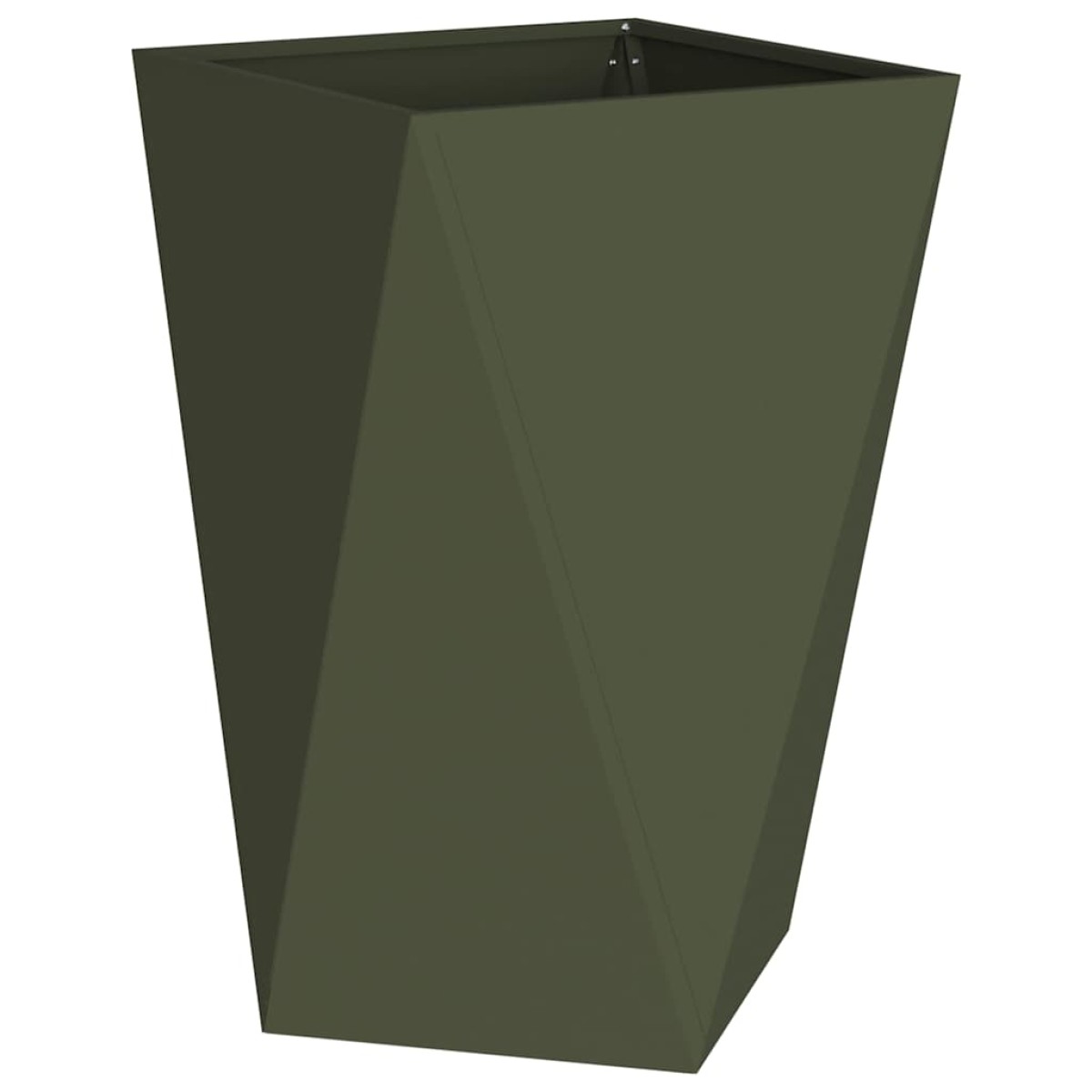 vidaXL Γλάστρα 2 τμχ. Ελιά Πράσινη 50 x 50 x 75 cm Ατσάλι